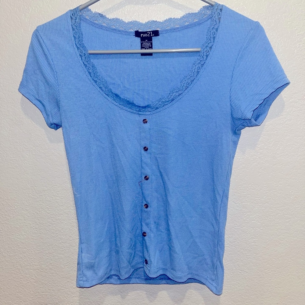 Cute blue shirt